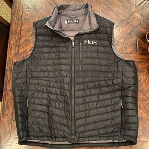 Men’s 3XL Huk Black Quilted Vest
